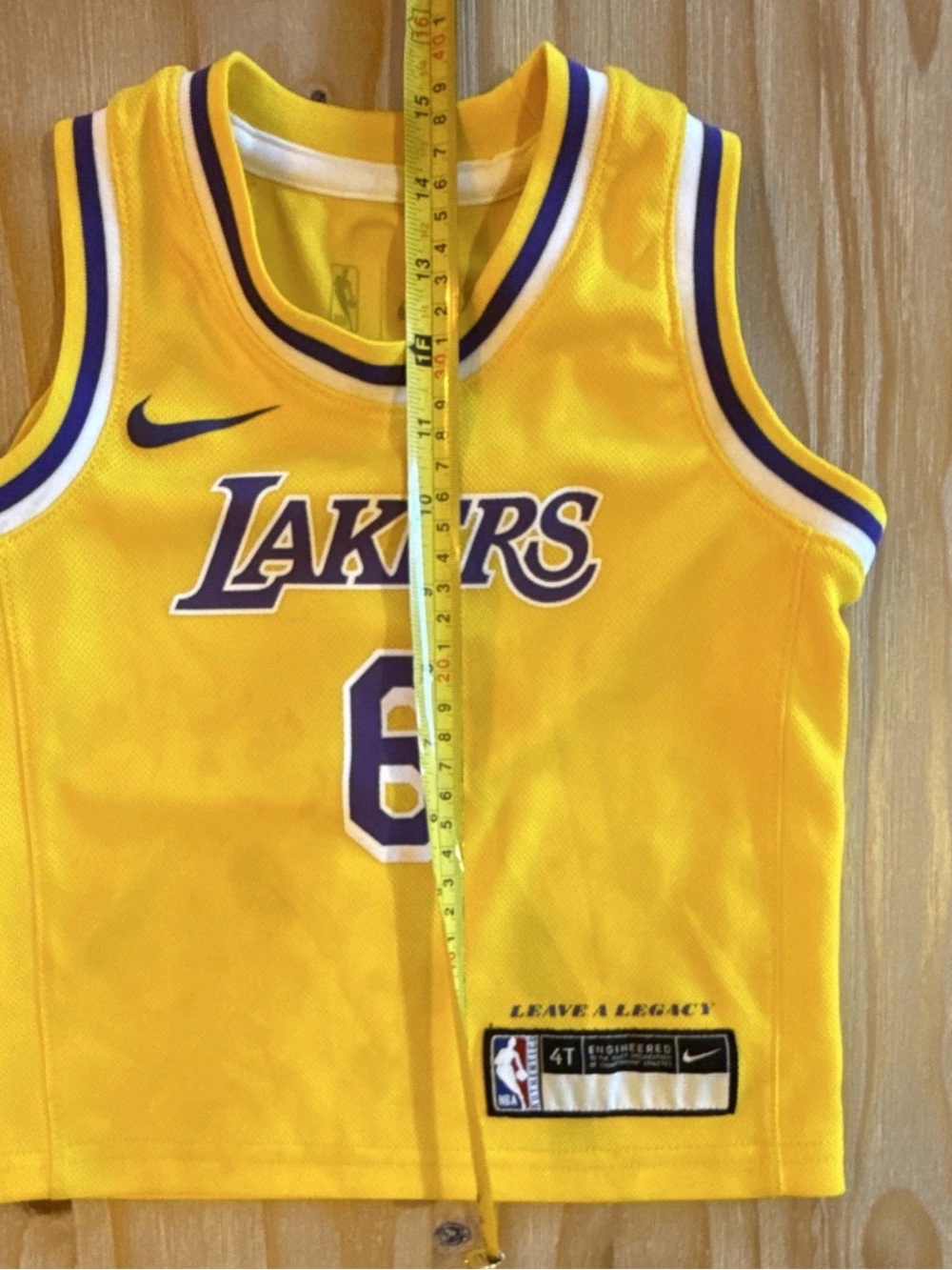 Nba Los Angeles Lakers #6Lebronjamesjerseytoddler4T - Picture 8 of 12